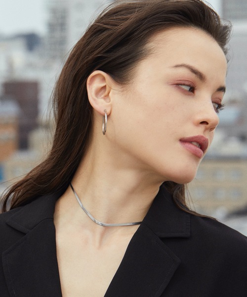 CENE（セネ）の「【CENE】セネ/ 3mmスネークチェーン ネックレス（ネックレス・レディース・ゴールド/シルバー/ピンクゴールド・FREE）」の7枚目の写真