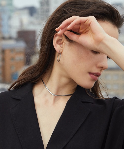 CENE（セネ）の「【CENE】セネ/ 3mmスネークチェーン ネックレス（ネックレス・レディース・ゴールド/シルバー/ピンクゴールド・FREE）」の8枚目の写真