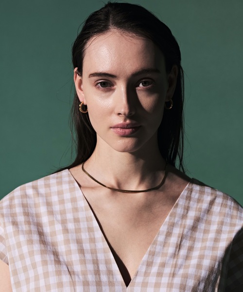 CENE（セネ）の「【CENE】セネ/ 3mmスネークチェーン ネックレス（ネックレス・レディース・ゴールド/シルバー/ピンクゴールド・FREE）」の14枚目の写真