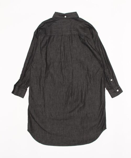 ARCH & LINE（アーチアンドライン）の「ボタンダウン ロングシャツ B/D LONG SHIRT（シャツワンピース・キッズ・ホワイト/ブラック/ストライプ・L/XL/M/S）」の8枚目の写真