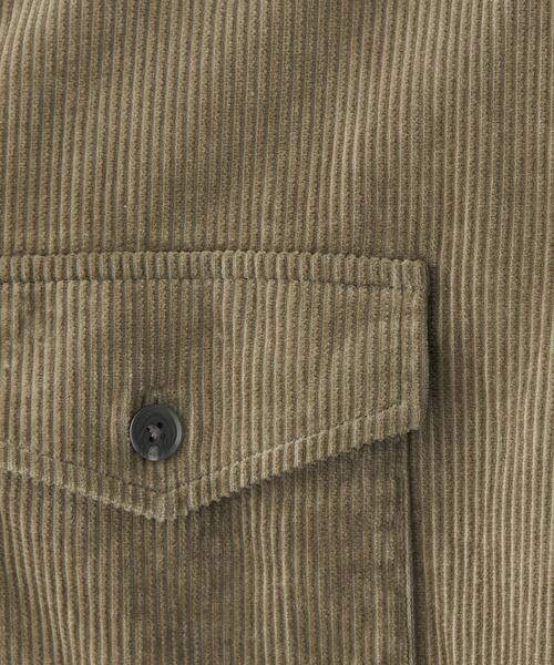 CITEN(シテン)の「<CITEN(シテン)>コーデュロイ CPOシャツ(シャツ/ブラウス・メンズ・グレー/ナチュラル・M/L)」の4枚目の写真