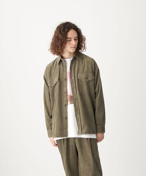 CITEN(シテン)の「<CITEN(シテン)>コーデュロイ CPOシャツ(シャツ/ブラウス・メンズ・グレー/ナチュラル・M/L)」の3枚目の写真