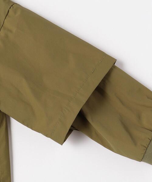 green label relaxing（グリーンレーベルリラクシング）の「TJ タッサー コーチジャケット 100cm-130cm －ウォッシャブル－（その他アウター・キッズ・ブラック/オリーブ・110cm/120cm/130cm）」の5枚目の写真