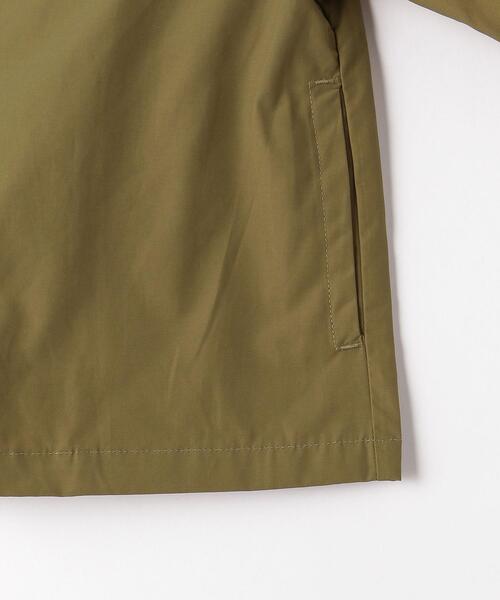 green label relaxing（グリーンレーベルリラクシング）の「TJ タッサー コーチジャケット 100cm-130cm －ウォッシャブル－（その他アウター・キッズ・ブラック/オリーブ・110cm/120cm/130cm）」の4枚目の写真