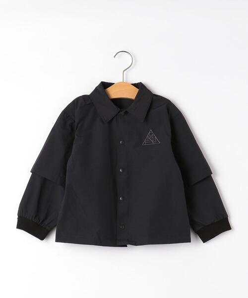green label relaxing（グリーンレーベルリラクシング）の「TJ タッサー コーチジャケット 100cm-130cm －ウォッシャブル－（その他アウター・キッズ・ブラック/オリーブ・110cm/120cm/130cm）」の6枚目の写真