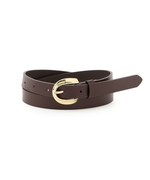 ROPE' PICNIC（ロペピクニック）の「20mm幅カーブバックルスムースベルト（ベルト・レディース・ブラック/ライトグレー/ダークブラウン/ベージュ・FREE）」の3枚目の写真