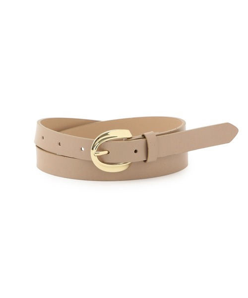 ROPE' PICNIC（ロペピクニック）の「20mm幅カーブバックルスムースベルト（ベルト・レディース・ブラック/ライトグレー/ダークブラウン/ベージュ・FREE）」の4枚目の写真