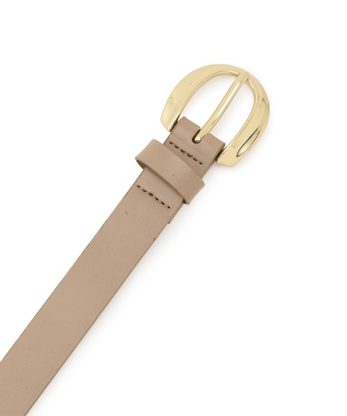 ROPE' PICNIC（ロペピクニック）の「20mm幅カーブバックルスムースベルト（ベルト・レディース・ブラック/ライトグレー/ダークブラウン/ベージュ・FREE）」の6枚目の写真