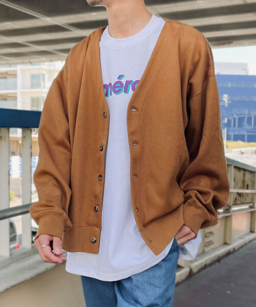 MILLER（ミラー）の「【Miller/ミラー】GLOSTER別注 マックスウェイト ワッフルカーディガン（カーディガン/ボレロ・メンズ・ブラック/ミント/パープル/キャメル・MEDIUM/LARGE）」の9枚目の写真