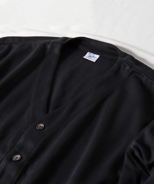 MILLER（ミラー）の「【Miller/ミラー】GLOSTER別注 マックスウェイト ワッフルカーディガン（カーディガン/ボレロ・メンズ・ブラック/ミント/パープル/キャメル・MEDIUM/LARGE）」の17枚目の写真