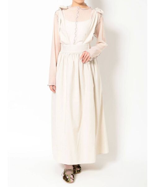 merry jenny（メリージェニー）の「アシメリボンリネンスカート（スカート・レディース・ブラック/ブラウン/アイボリー・FREE）」の14枚目の写真