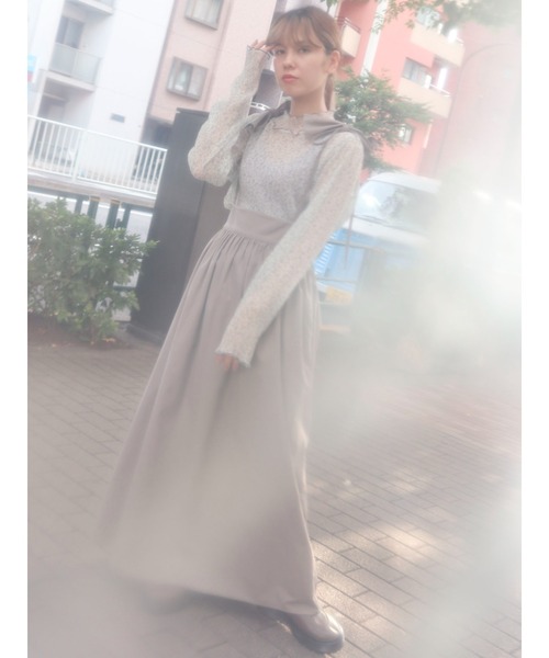 merry jenny（メリージェニー）の「アシメリボンリネンスカート（スカート・レディース・ブラック/ブラウン/アイボリー・FREE）」の19枚目の写真