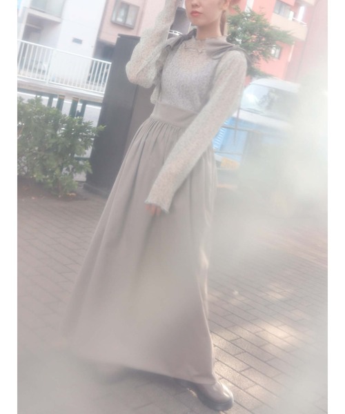 merry jenny（メリージェニー）の「アシメリボンリネンスカート（スカート・レディース・ブラック/ブラウン/アイボリー・FREE）」の20枚目の写真