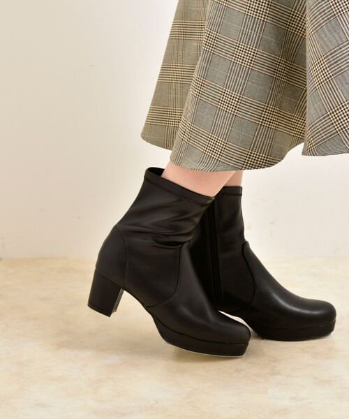 MAJESTIC LEGON（マジェスティックレゴン）の「レディヒールストレッチブーツ（ブーツ・レディース・ブラック/ブラウン/アイボリー/グレイッシュベージュ・SMALL/MEDIUM/LARGE/X-LARGE）」の13枚目の写真