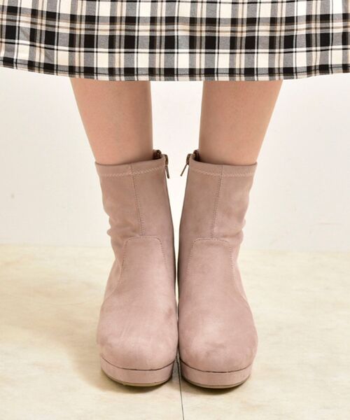 MAJESTIC LEGON（マジェスティックレゴン）の「レディヒールストレッチブーツ（ブーツ・レディース・ブラック/ブラウン/アイボリー/グレイッシュベージュ・SMALL/MEDIUM/LARGE/X-LARGE）」の15枚目の写真