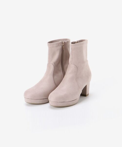 MAJESTIC LEGON（マジェスティックレゴン）の「レディヒールストレッチブーツ（ブーツ・レディース・ブラック/ブラウン/アイボリー/グレイッシュベージュ・SMALL/MEDIUM/LARGE/X-LARGE）」の6枚目の写真