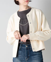 NOLLEY’S | リブアブルフェイスドット釦カーディガン(カーディガン/ボレロ)