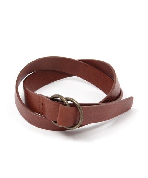 niko and...（ニコアンド）の「オリジナルダブルリングベルト（ベルト・レディース・ブラック/モカ/オフホワイト/ブラウン・0）」の4枚目の写真