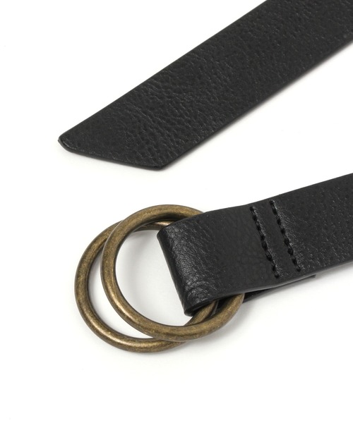 niko and...（ニコアンド）の「オリジナルダブルリングベルト（ベルト・レディース・ブラック/モカ/オフホワイト/ブラウン・0）」の6枚目の写真