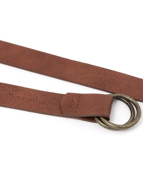 niko and...（ニコアンド）の「オリジナルダブルリングベルト（ベルト・レディース・ブラック/モカ/オフホワイト/ブラウン・0）」の11枚目の写真