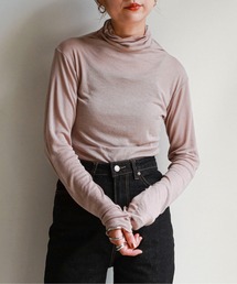 feepur | ストレッチハイネックカットソー(Tシャツ/カットソー)