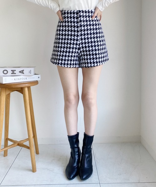 Loueme（ルエム）の「千鳥柄ハイウエストパンツ（スカート・レディース・その他1・M）」の9枚目の写真