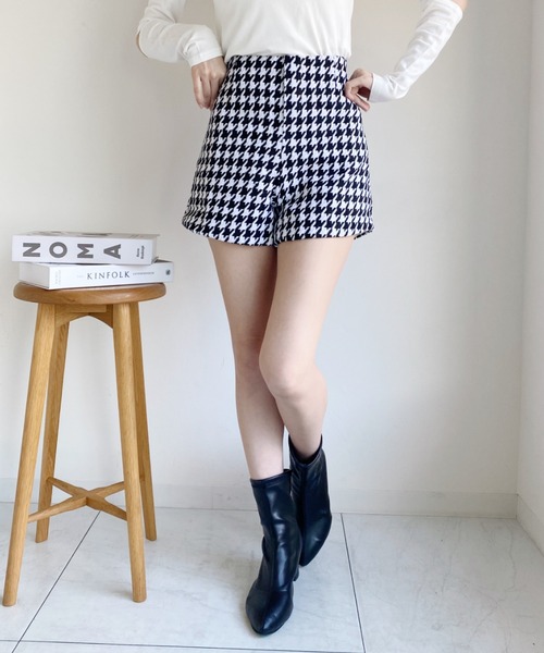 Loueme（ルエム）の「千鳥柄ハイウエストパンツ（スカート・レディース・その他1・M）」の6枚目の写真
