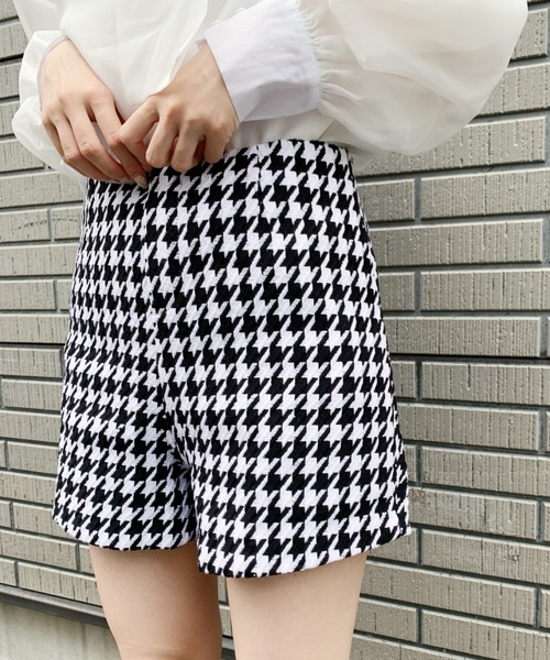 Loueme（ルエム）の「千鳥柄ハイウエストパンツ（スカート・レディース・その他1・M）」の7枚目の写真