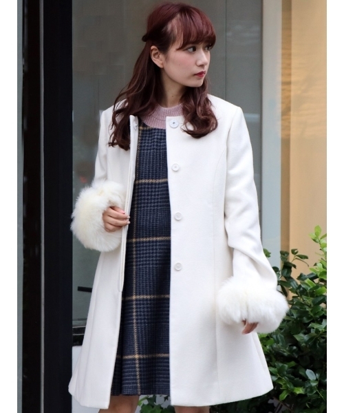 ブランド古着 ノーカラーコート ノーカラーコート Dazzlin ダズリン のファッション通販 Zozoused