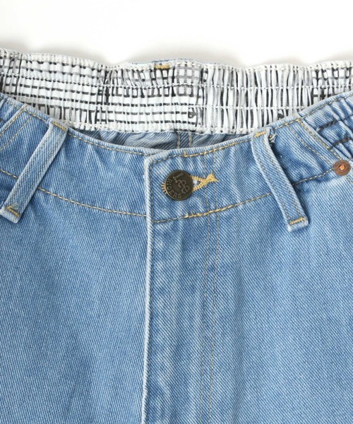 Lee（リー）の「Lee/リー LEE LITE EASY WIDE TAPERED/イージーワイドテーパードパンツ/シェフパンツ（デニムパンツ・メンズ・ブラック/インディゴブルー/アイボリー/ライトインディゴブルー/ワンウォッシュ・S/M/L/XL）」の11枚目の写真