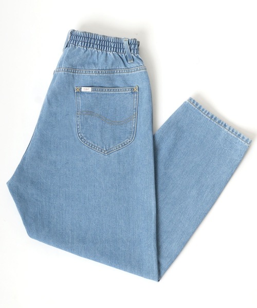 Lee（リー）の「Lee/リー LEE LITE EASY WIDE TAPERED/イージーワイドテーパードパンツ/シェフパンツ（デニムパンツ・メンズ・ブラック/インディゴブルー/アイボリー/ライトインディゴブルー/ワンウォッシュ・S/M/L/XL）」の13枚目の写真