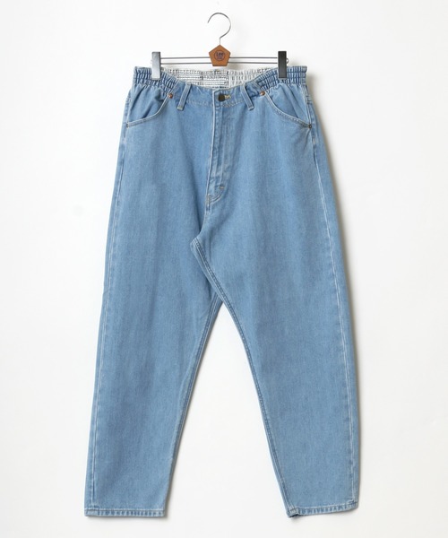 Lee（リー）の「Lee/リー LEE LITE EASY WIDE TAPERED/イージーワイドテーパードパンツ/シェフパンツ（デニムパンツ・メンズ・ブラック/インディゴブルー/アイボリー/ライトインディゴブルー/ワンウォッシュ・S/M/L/XL）」の20枚目の写真