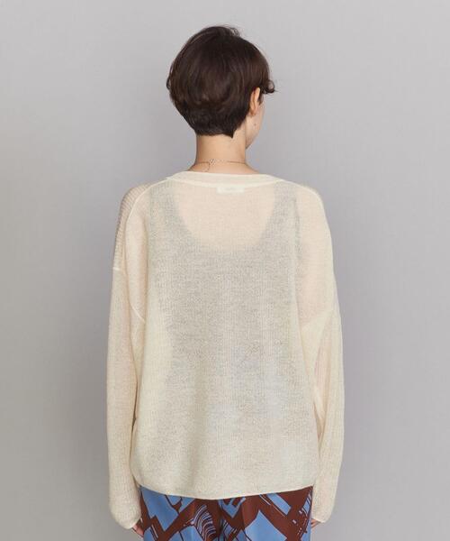 BEAUTY&YOUTH UNITED ARROWS(ビューティーアンドユースユナイテッドアローズ)の「BY モヘヤシルク ワイドクルーネック ニット(ニット/セーター・レディース・オレンジ/ナチュラル/コバルトブルー・FREE)」の11枚目の写真