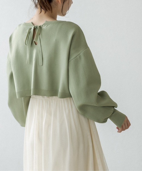 OLIVE des OLIVE（オリーブデオリーブ）の「ニット×チュールキャミset/キャミワンピース（ワンピース・レディース・ブラウン/ライトグレー/ミント/ピンク・FREE）」の5枚目の写真