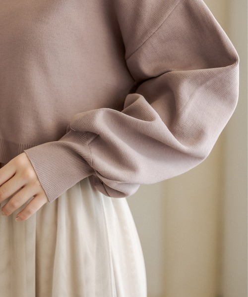 OLIVE des OLIVE（オリーブデオリーブ）の「ニット×チュールキャミset/キャミワンピース（ワンピース・レディース・ブラウン/ライトグレー/ミント/ピンク・FREE）」の9枚目の写真