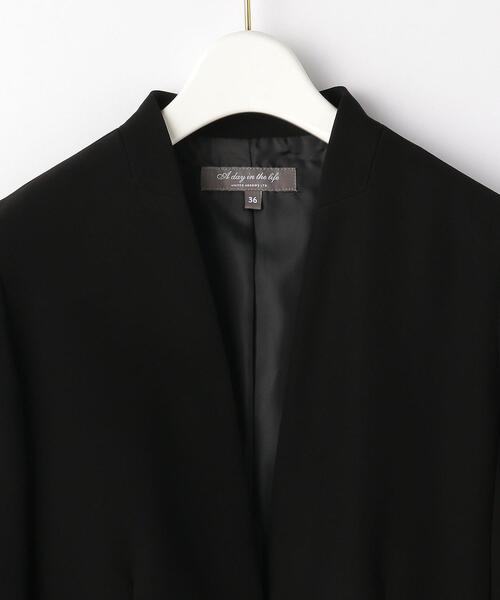 UNITED ARROWS LTD. OUTLET（ユナイテッドアローズアウトレット）の「＜A DAY IN THE LIFE＞ Vネック ジャケット 21SS（その他アウター・レディース・ブラック・36）」の3枚目の写真