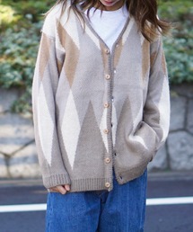 TOWNCRAFT / タウンクラフト SHAGGY JACQUARD CARDIGAN