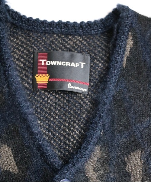 TOWNCRAFT(タウンクラフト)の「TOWNCRAFT / タウンクラフト SHAGGY JACQUARD CARDIGAN(カーディガン/ボレロ・メンズ・ベージュ/ネイビー/ブラウン/マルチ/その他1/ブラウン系その他/ストライプ/ブラック系その他・SMALL/MEDIUM/LARGE/X-SMALL)」の14枚目の写真