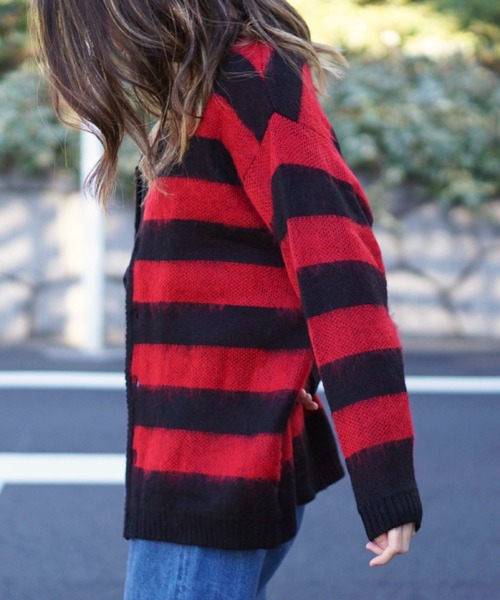 TOWNCRAFT / タウンクラフト SHAGGY JACQUARD CARDIGAN