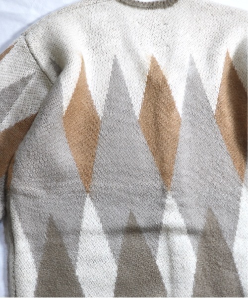 TOWNCRAFT(タウンクラフト)の「TOWNCRAFT / タウンクラフト SHAGGY JACQUARD CARDIGAN(カーディガン/ボレロ・メンズ・ベージュ/ネイビー/ブラウン/マルチ/その他1/ブラウン系その他/ストライプ/ブラック系その他・SMALL/MEDIUM/LARGE/X-SMALL)」の13枚目の写真