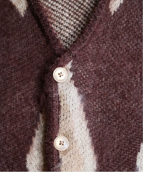 TOWNCRAFT / タウンクラフト SHAGGY JACQUARD CARDIGAN