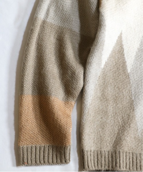 TOWNCRAFT(タウンクラフト)の「TOWNCRAFT / タウンクラフト SHAGGY JACQUARD CARDIGAN(カーディガン/ボレロ・メンズ・ベージュ/ネイビー/ブラウン/マルチ/その他1/ブラウン系その他/ストライプ/ブラック系その他・SMALL/MEDIUM/LARGE/X-SMALL)」の15枚目の写真