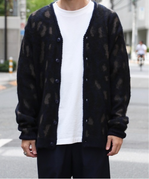 TOWNCRAFT / タウンクラフト SHAGGY JACQUARD CARDIGAN