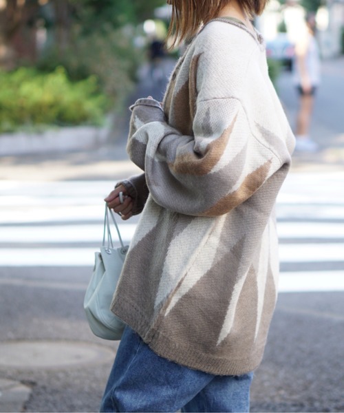 TOWNCRAFT(タウンクラフト)の「TOWNCRAFT / タウンクラフト SHAGGY JACQUARD CARDIGAN(カーディガン/ボレロ・メンズ・ベージュ/ネイビー/ブラウン/マルチ/その他1/ブラウン系その他/ストライプ/ブラック系その他・SMALL/MEDIUM/LARGE/X-SMALL)」の21枚目の写真