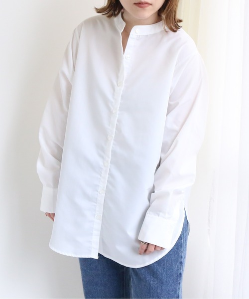 TRIANGLE PALETTE（トライアングルパレット）の「2wayタックブラウス（シャツ/ブラウス・レディース・オフホワイト/グレイッシュベージュ・FREE）」の2枚目の写真