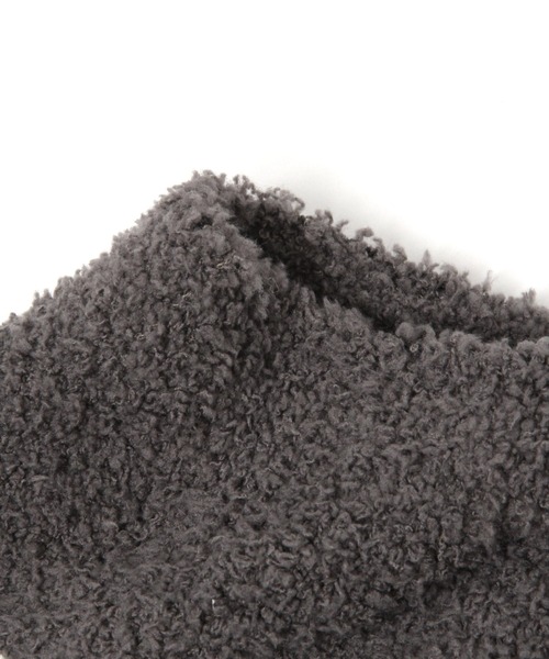 LAKOLE（ラコレ）の「ボーダー柄ニットボディウォーマー / 216587（その他ルームウェア・レディース・ベージュ/ピンク/グリーン/チャコール・FREE）」の6枚目の写真