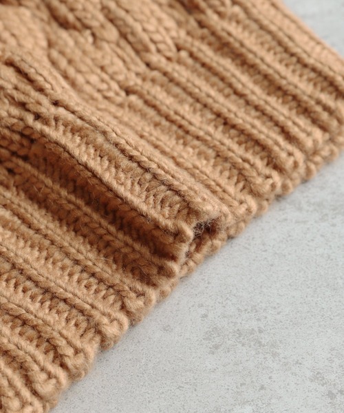 reca（レカ）の「ボリュームスリーブショート丈ニットカーディガン（カーディガン/ボレロ・レディース・ブラック/オフホワイト/ブラウン系その他・FREE）」の8枚目の写真