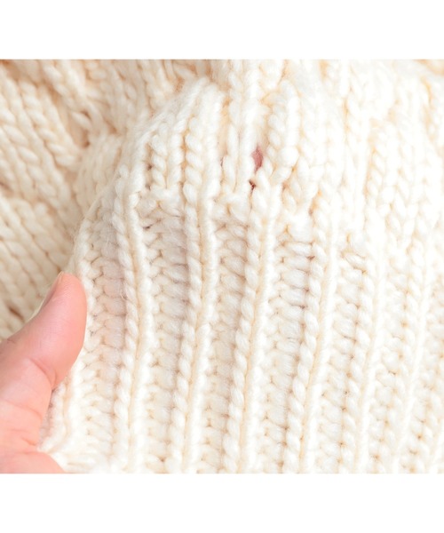reca（レカ）の「ボリュームスリーブショート丈ニットカーディガン（カーディガン/ボレロ・レディース・ブラック/オフホワイト/ブラウン系その他・FREE）」の14枚目の写真