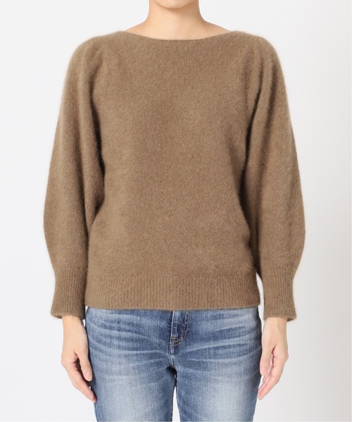 La TOTALITE（ラトータリテ）の「ラクーンプルオーバー◆（ニット/セーター・レディース・ネイビー/ブラウン・FREE）」の10枚目の写真