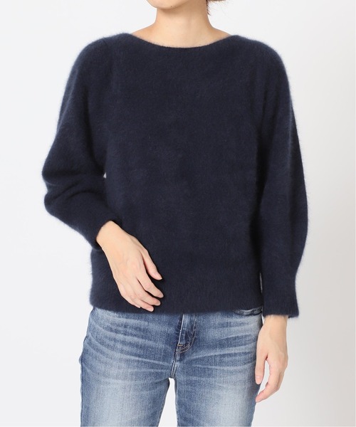 La TOTALITE（ラトータリテ）の「ラクーンプルオーバー◆（ニット/セーター・レディース・ネイビー/ブラウン・FREE）」の8枚目の写真